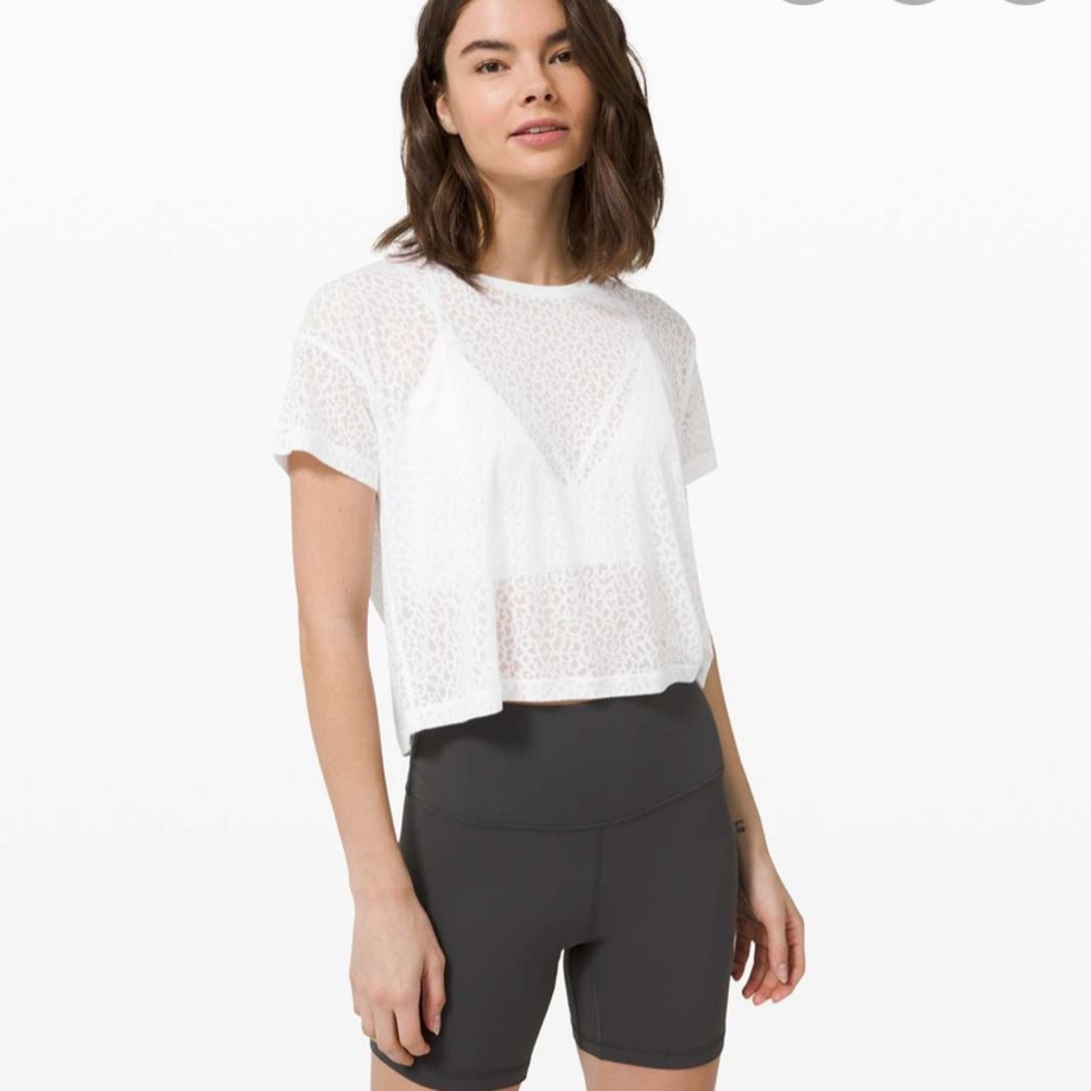 LULULEMON CATES TEE *CAMO VEIL sz 4/6